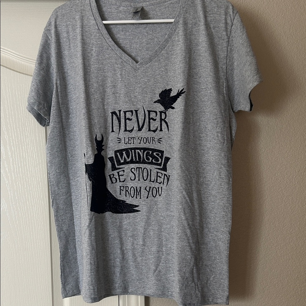 Gildan Gray Tee with Black Motivational Print